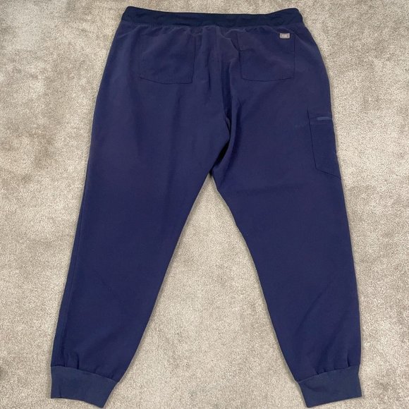 FIGS Zamora Jogger Scrub Pant Women's Size 2XL XXL Navy Blue Pockets Comfort - Picture 4 of 14